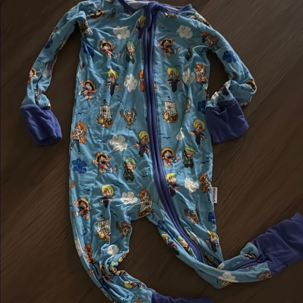Blue and Purple Footies with Playful Cartoon Print